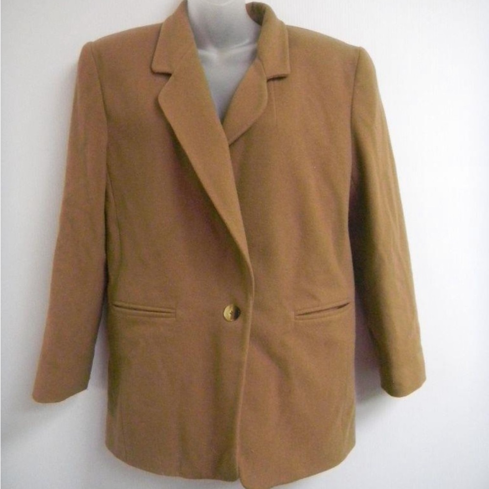 Vintage Camel Cashmere and Wool Blazer by Andrea Viccaro